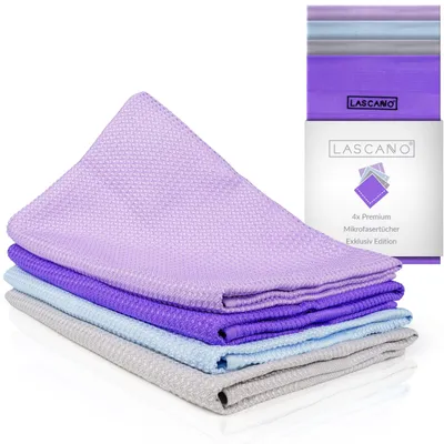 Produktbild von Lascano Geschirrtücher Mikrofaser 4er Set - 60 x 40, Exklusiv Edition