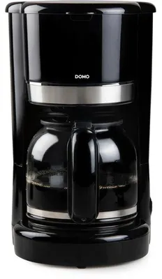 Produktbild von DOMO DO1141K Filterkaffeemaschine 900 W, 1,5 l, bis 12 Tassen, mit Permanentfilter, schwarz