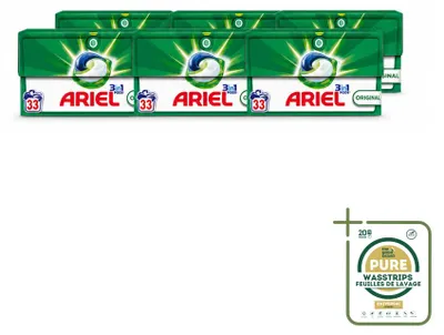Produktbild von 6 x Ariel 3in1 Waschmittel Pods - Original - Vorratspackung - 6 Stücke