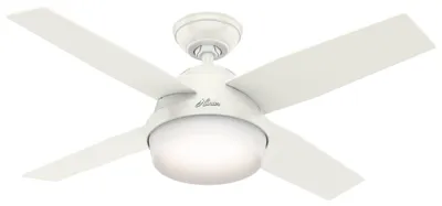 Produktbild von Deckenventilator mit Beleuchtung und Fernbedienung Dante Weiß 112 cm