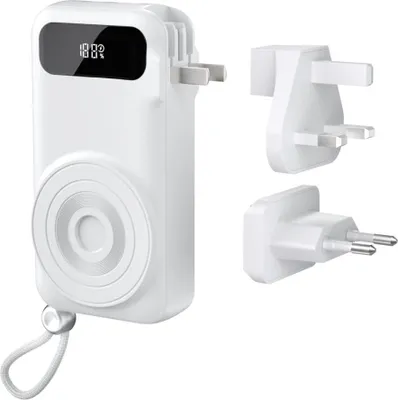 Produktbild von Vention 5-in-1 10000mAh Travel Power Bank 22.5W Weiße LED-Anzeige Typ