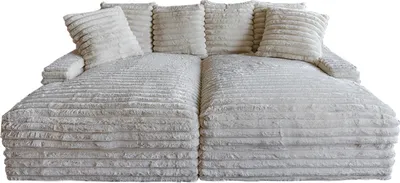 Produktbild von KAWOLA Big Sofa CADY Megacord cremeweiß