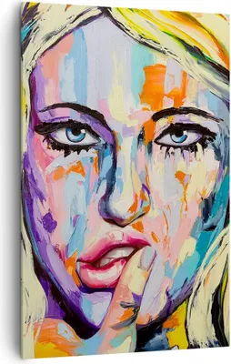 Produktbild von Bild auf Leinwand - Leinwandbild - Einteilig - Öl Malerei Porträt Frau - 80x120cm - Wand Bild - Wanddeko - Wandbilder - Leinwanddruck - Wanddekoration - Leinwand bilder - Wandbild - PA80x120-2904