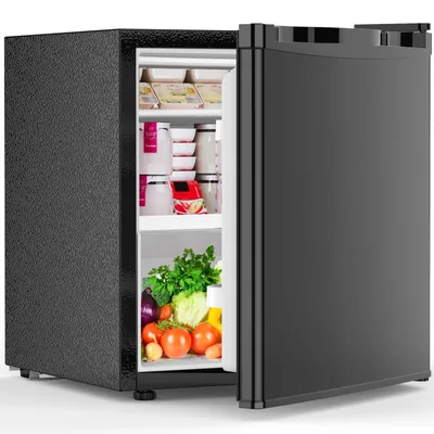 Mini-Kühlschrank 45 L mit Gefrierfach, leise, umkehrbare Tür