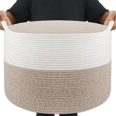 Image de Bonnet pliable en tissu pour chien, 50 x 33 cm, 5 poches, blanc et marron