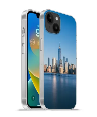 Produktbild von MuchoWow® Handyhülle Schutzhülle Hülle für Apple iPhone 14 Plus - Soft case New York - Skyline - Blau Silikon Softcase Handy Hülle - Abbildung