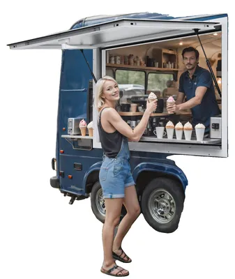 Produktbild von VEVOR Verkaufsfenster 60"x36", Aluminiumlegierung Food Truck Servicefenster mit Markisentür & Zieh-Haken, bis zu 85 Grad Steh-Servicefenster für Food Trucks Verkaufsanhänger, Glas nicht enthalten