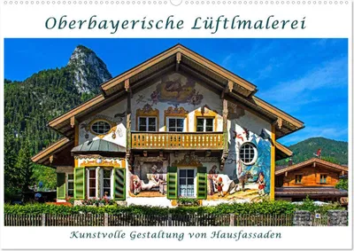 Produktbild von Oberbayerische Lüftlmalerei (Wandkalender 2025 DIN A2 quer), CALVENDO Monatskalender