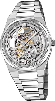 Produktbild von Festina Herrenuhr Swiss Made Armbanduhr Edelstahl silber D2UF20069/1