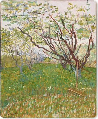 Produktbild von MuchoWow® Mauspad Mousepad Blühender Obstgarten - Vincent van Gogh 19x23 cm - Mousepads - Maus Mat - Pad - Mausunterlage - Mauspads - Spielen