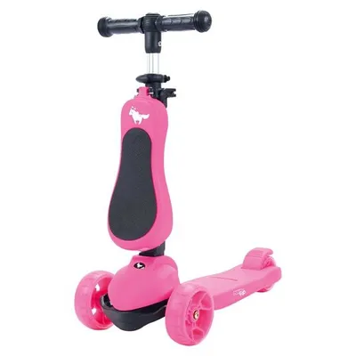 Zdjęcie produktu dla Hulajnoga dziecięca NILS Fun HLB12 2w1 różowa