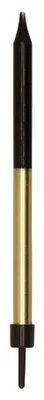 Produktbild von 12 Tortenkerzen schwarz-gold 11,5cm