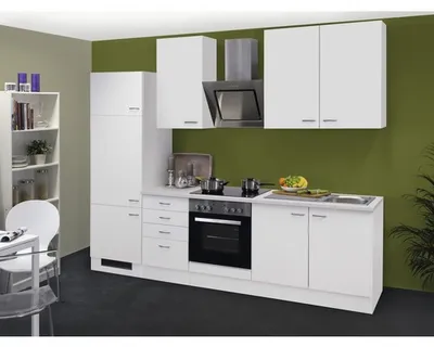 Obrázok produktu pre Kuchynský blok so spotrebičmi Flex Well Wito 270 cm farba čela matne biela farba korpusu biela