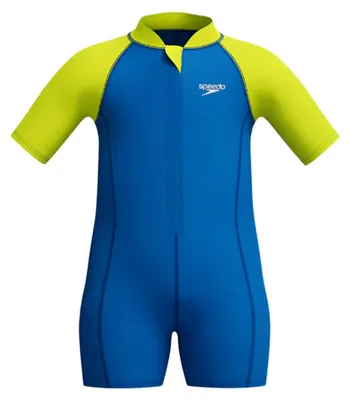 Imagen del producto de Speedo - Traje de neopreno "Essential" para aprender a nadar, manga corta, para niños, modelo IG5242 (92) (Azul)