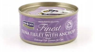 Productafbeelding van FISH4CATS Tonijnfilet met ansjovis - natvoer voor katten - 70g
