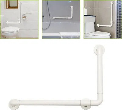 Produktbild von Yakimz Haltegriff Rutschfest für Bad badezimmer Senioren Wandhaltegriff Weiß aus Edelstahl & Nylon-Sicherheitsgriffe Griffstange Stützgriffe 60*40cm