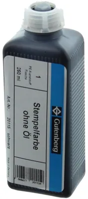 Produktbild von Stempelfarbe ohne Öl 250ml schwarz