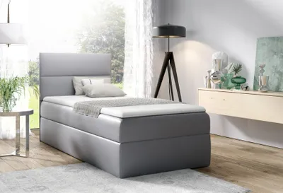 Produktbild von Jugendbett 90 cm Schlafzimmer Design Hotel Modern Bett Bettkasten Boxspringbett