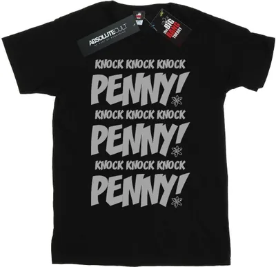 Image de The Big Bang Theory - "Knock Knock Penny" T-shirt pour femme BI464 (S) (Noir)