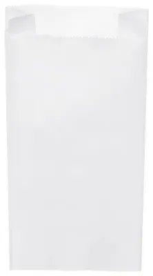Immagine prodotto di Confezione di carta bianca per colazione, capacità 1,5 kg, dimensioni 14+7 x 29 cm, confezione da 1000 pezzi.