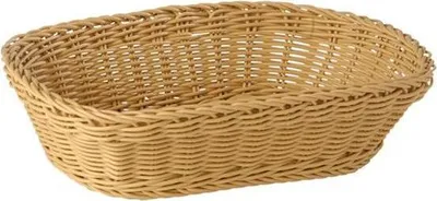 Produktbild von Buffetkorb Brotkorb Hellbeige robuste Ausführung BxTxH: 26,5 x 19 x 7 cm