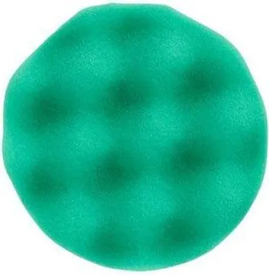 Produktbild von 3M 50499 Perfect-it III Polierschwamm grün, gewaffelt Ø75mm Pack. (KP=4 Stk.)