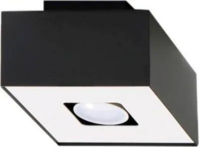 Immagine prodotto di Lampada da soffitto MONO 1 nero 1xGU10 10W acciaio 11x14x14cm Sollux Lighting