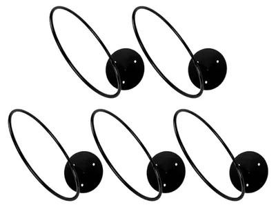 Produktbild von 5 Stück Wandhalterung für Sportbälle aus stabilem Eisen, platzsparender Ballständer für Basketball, Fußball, Volleyball, Wandmontage für Zuhause