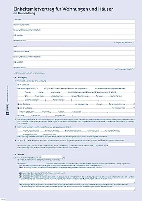 Image de AVERY Zweckform Avery Zweckform Contrat de location DIN A4 non autocopiant 6 p.