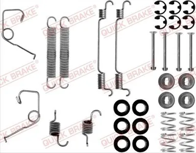 Produktbild von QUICK BRAKE Zubehörsatz Bremsbacken 105-0706 Hinten für FORD TRANSIT MK-5 Bus (E)