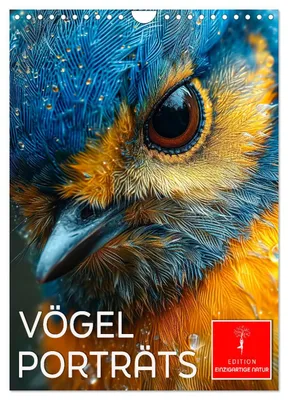 Produktbild von Vögel Porträts (Wandkalender 2027 DIN A4 hoch), CALVENDO Monatskalender