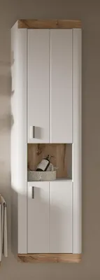 Produktbild von Hochschrank Laredo | weiß / Nox Oak