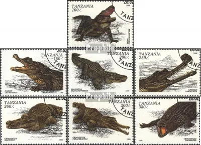 Produktbild von Briefmarken Tansania 1996 Mi 2274-2280 (kompl.Ausg.) gestempelt Panzerechsen