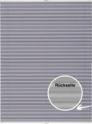Produktbild von Thermo-Plissee auf Maß für Fenster zum Anschrauben in Glasleiste Farbe: Flieder, Größe: B): 151-160 cm, H): 40-100 cm
