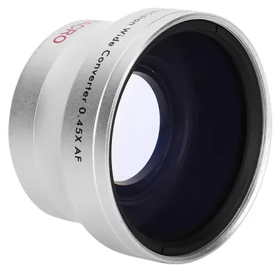 Obrázek produktu pro 0,45x širokoúhlá objektivová čočka z optického skla, doplňková čočka pro objektivy s průměrem 37 mm