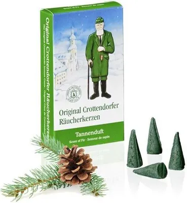 Produktbild von Crottendorfer 1002 Original Räucherkerzen Tannenduft 24 Stück, Größe M