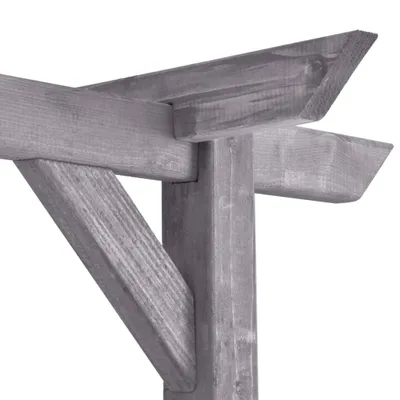 Obrázok produktu pre vidaXL Záhradná pergola šedá 200x40x205 cm Impregnované borovicové drevo