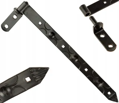 Produktbild von Scharnier Gurtbandscharnier FEINZ für Tore - 400 mm - mit Haken - stabil und langlebig - ideal für den Außenbereich