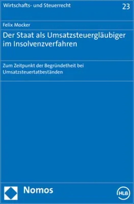 Produktbild von Der Staat als Umsatzsteuergläubiger im Insolvenzverfahren