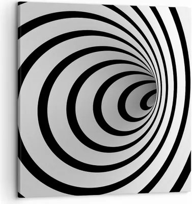 Produktbild von Bild auf Leinwand - Leinwandbild - Spirale abstrakt komposition - 60x60cm - Wand Bild - Wanddeko - Leinwanddruck - Bilder - Kunstdruck - Wanddekoration - Leinwand bilder - Wandkunst - AC60x60-2648