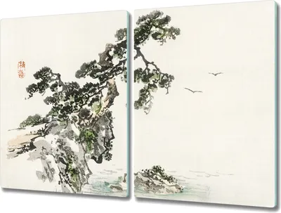 Produktbild von Coloray Hackbrett Küchenbrett Kochplattenabdeckung Schneidebrett Herdabdeckplatte 2x40x52 cm - Coast Baum