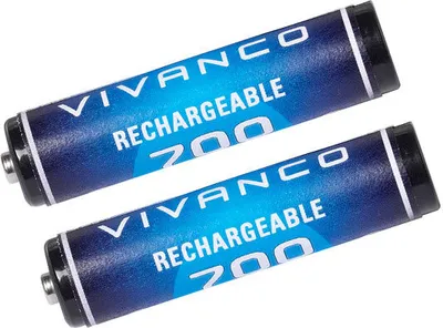 Produktbild von ViVanco™33594, Wiederaufladbarer Akku, AAA, Nickel-Metallhydrid (NiMH), 1,2 V, 2 Stück(e), 700 mAh