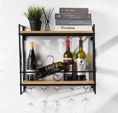 Immagine prodotto di Espositore per vino, scaffale per vino, portabicchieri, casa, cucina e bar