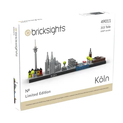 Produktbild von 49011 - Köln, bricksights Set, mit lfd. Seriennummer, aus original LEGO Steinen - NEU /OVP