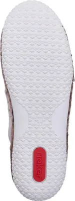 Produktbild von Rieker Damen Slipper Floral Lochmuster Gummizug 43666, Größe:37 EU, Farbe:Beige
