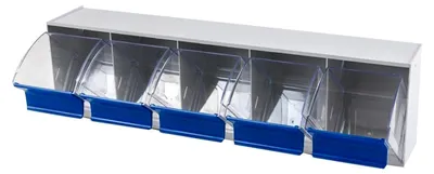 Produktbild von Klarsichtbehälter / Aufbewahrungsbox / Riegel für ein MultiStore-Lagersystem aus hochschlagfestem Kunststoff