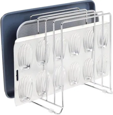 Produktbild von Metallhalter für Topfdeckel, 5 Ausnehmungen, frei stehend, Küchenzubehör