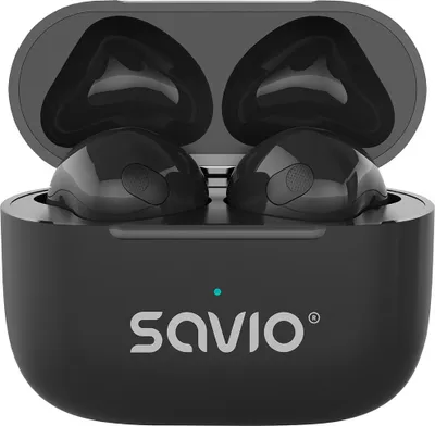 Obrázek produktu pro Savio TWS-02 PRO, Bezdrátový, Hudba / volný čas, Sluchátka, Černá