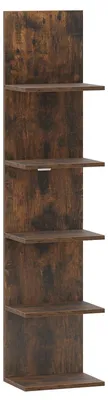 Produktbild von 5-stufiges Wandregal aus Holz, rustikales Braun
