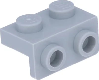 Zdjęcie produktu dla LEGO: 20x płytka kątowa jasnoszara 1x2 / 1x2